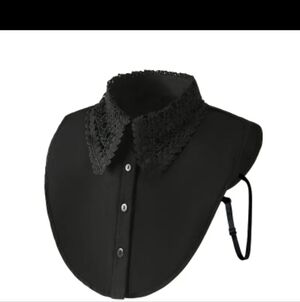 Black Lace Peter Pan Collar Dickey